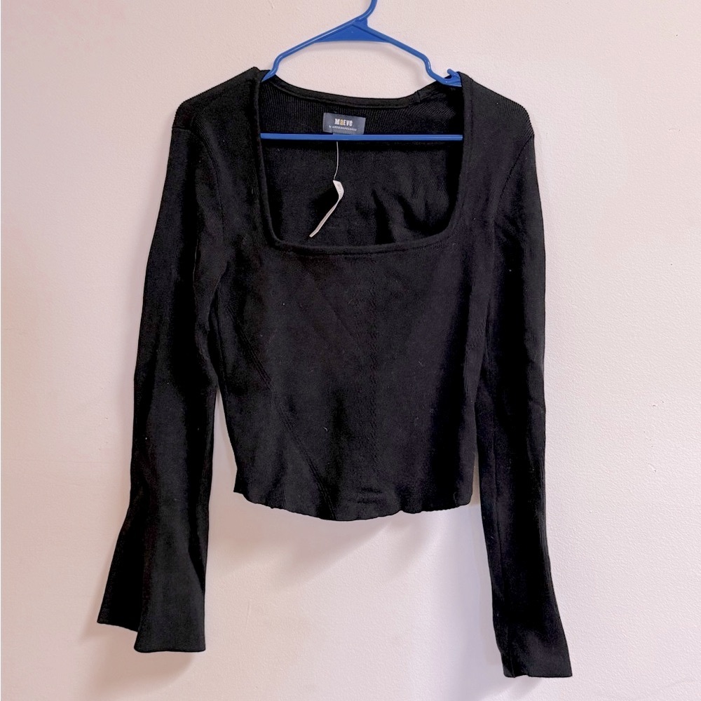 NWT Maeve Square Neck Cropped Sweater